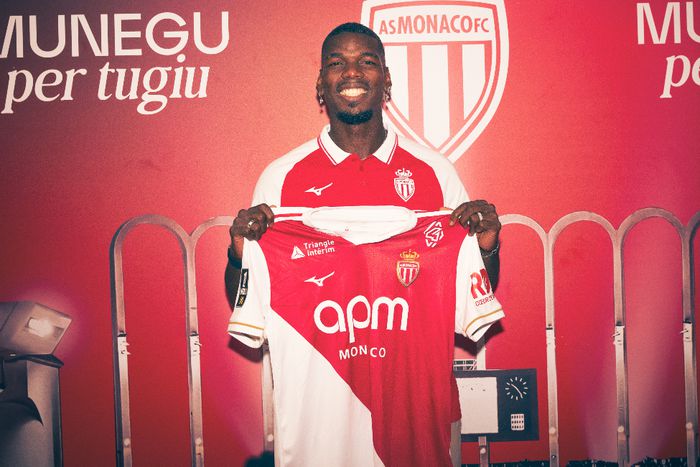 World Cup winner Pogba returns to football with AS Monaco with contract until 2027.