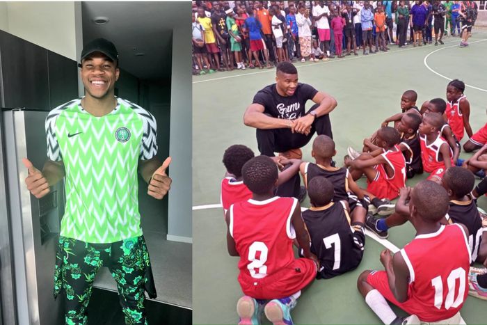 Giannis Antetokounmpo is in Lagos Nigeria (Photos credit/BBall Naija)