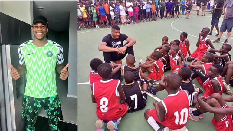 Giannis Antetokounmpo is in Lagos Nigeria (Photos credit/BBall Naija)