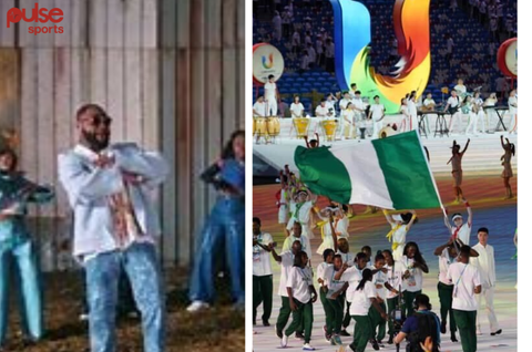 Video: Team Nigeria steals the show at World University Games opening ceremony with Davido's Unavailable