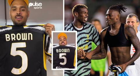 Chris Brown: American pop star gifted Juventus jersey after attending pre-season friendly vs AC Milan
