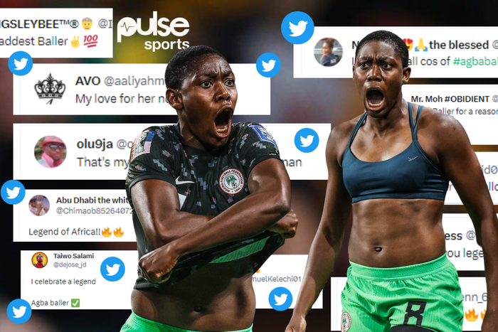 Asisat Oshoala shirtless celebration