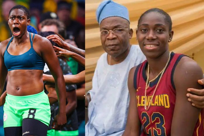 As the hashtags in her post #Alhamdulilah suggests, Oshoala is from a Muslim background and her father and Alhaji is now happy with shirtless celebration.