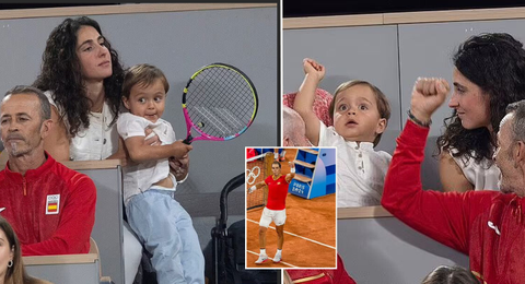 WATCH: Rafael Nadal's son shines at the Olympics