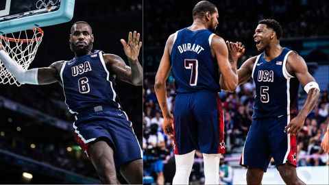 Paris 2024: Kevin Durant and LeBron James lead USA to blowout win against Serbia