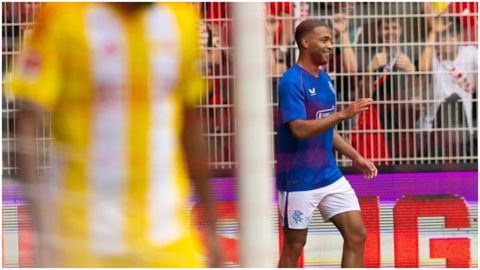 Unappreciated Super Eagles striker reminds Rangers why they must not lose him with fantastic double