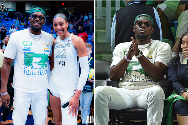 Usain Bolt and partner Kasi Bennett pull up for Dallas Wings vs Aces WNBA game to resounding ovation