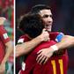 Cristiano Ronaldo and Joao Felix