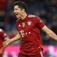 Lewandowski hits hat-trick to pass 300 goals for Bayern Munich