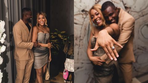 Frank Onyeka: Reactions as Super Eagles star proposes with 'Diamond' ring, set to get married
