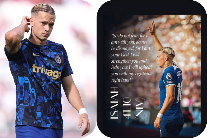 Mudryk uses bible verse after Chelsea struggle || Photo Credit: Imago and Chelsea Dodgers/X || Created by Stephen