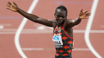 Mary Moraa discloses reason behind her signature dancing after a race
