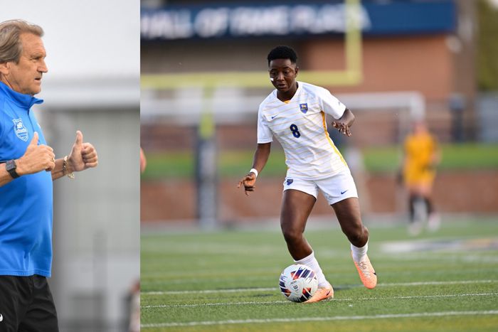 Deborah Abiodun has been adapting to the team and eventually scored her first goal for the Pittsburgh Panthers. Image Credit - Twitter/Deborah Abiodun