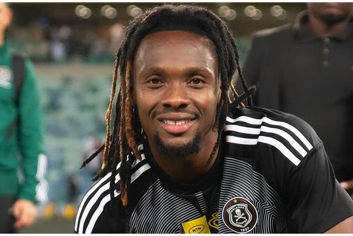 Nigeria's Olisa Ndah was Orlando Pirates' skipper vs Cape Town City.