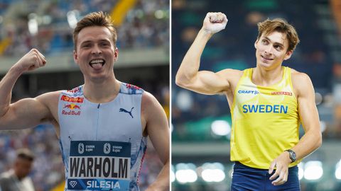 American sprint legend reacts to poll predicting who will win upcoming 100m duel between Mondo Duplantis & Karsten Warholm