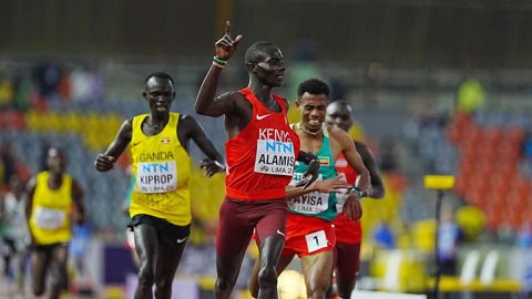 Andrew Alamisi wins men's 5,000m gold for Kenya at 2024 World U20 Championships