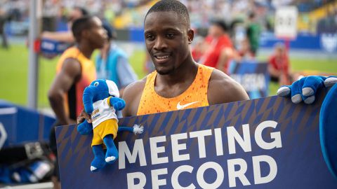 Justin Gatlin in awe of Letsile Tebogo's track exploits as he explains why the Botswanan is special