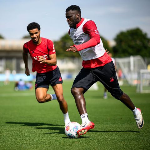 Boniface on his return to Leverkusen after the collapse. (Photo Credit: Leverkusen/IG)