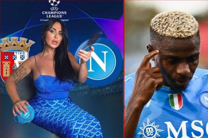 Italian reporter Marika Fruscio accuses Victor Osimhen of being unprofessional || Image via Instagram/Pulse Sports collage