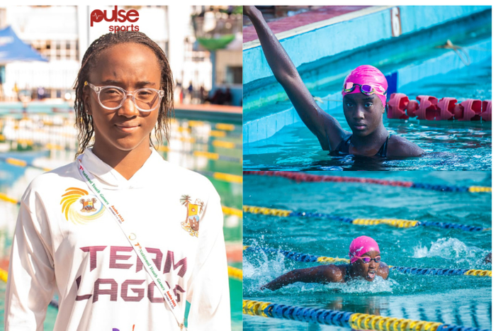 Demilade Akanbi: Meet Lagos state swimmer that won 3 Gold medals at National Youth Games