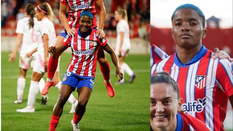 Rasheedat Ajibade: Super Falcons captain scores for Atletico Madrid in derby