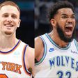 Karl-Anthony Towns leaves the Minnesota Timberwolves for the New York Knicks in exchange for Julius Randle and Donte DiVincenzo.