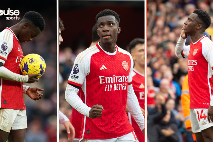 Eddie Nketiah becomes the fifth player to score a hat-trick in the Premier League this season