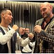 Tyson Fury made it clear what he thought of the long-running controversy surrounding Cristiano Ronaldo and Lionel Messi as the GOAT - X/TNT Sports