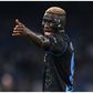 Napoli striker, Victor Osimhen, in action for the club.