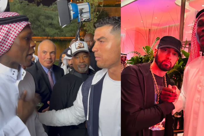 Cristiano Ronaldo and Nigerian-born UFC fighter Israel Adesanya appeared to be interacting in the newest crossover between the sports of soccer and mixed martial arts.