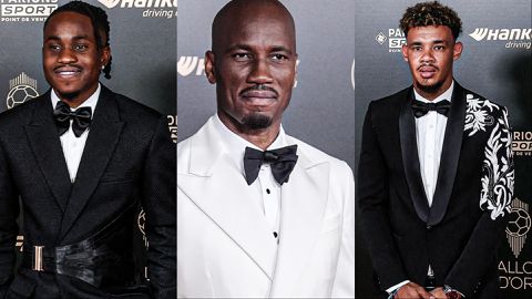 Ademola Lookman, Didier Drogba and Rowen Williams at 2024 Ballon d'Or: African stars ditch native attire for suits