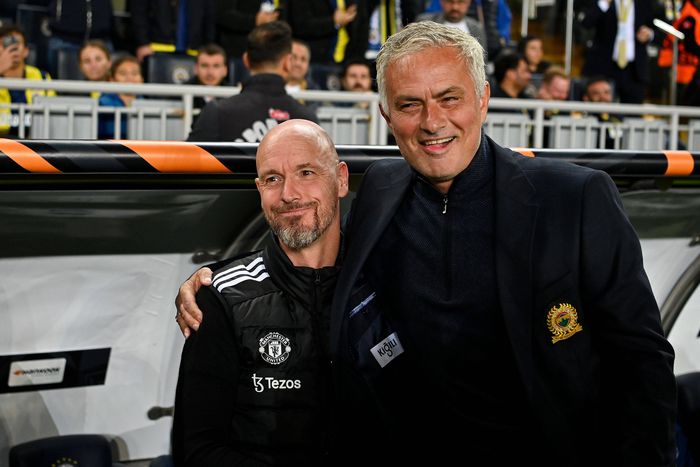 Erik Ten Hag and Jose Mourinho | Imago
