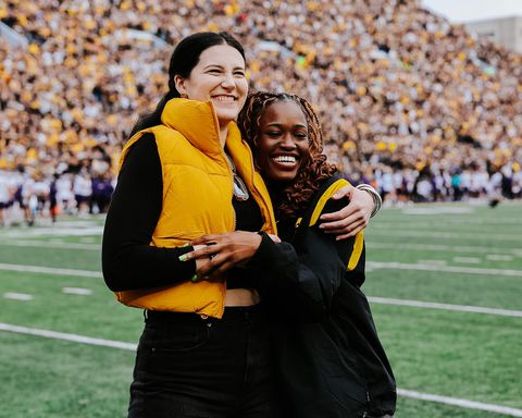 In Caitlin Clark's homecoming, Nigerian D'Tigress star Tomi Taiwo was celebrated for the Olympics by Iowa basketball.