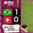 Brazil defeated  Switzerland 1-0 to advance to the next round