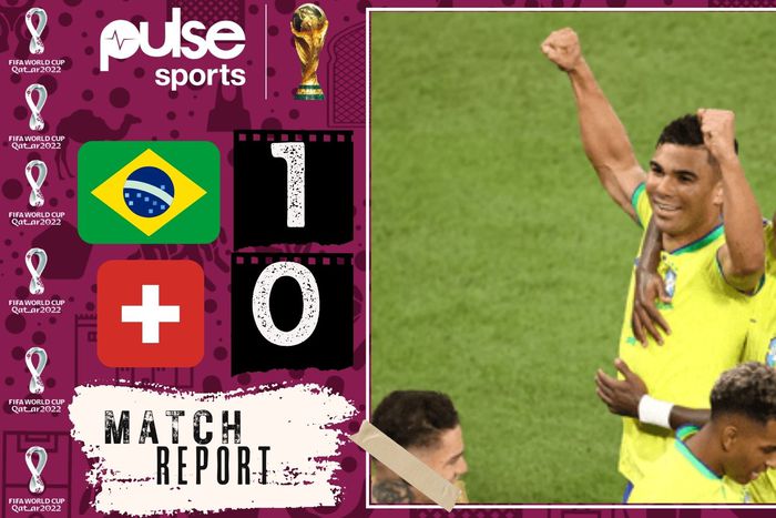 Brazil defeated  Switzerland 1-0 to advance to the next round