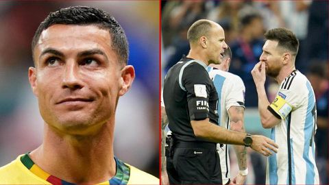 Messi will never do this — Fans salute Ronaldo for gesture after referee mistake