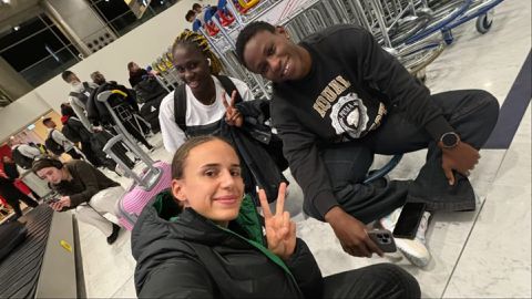 Ashleigh Plumptre teams up with Christy Ucheibe: Super Falcons stars arrive for France friendly