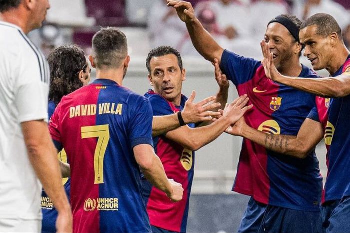 Ronaldinho the hero as  Barcelona legends beat Real Madrid on penalties in El Clasico played in Qatar.