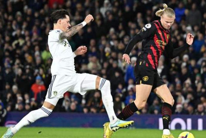Erling Haaland of Manchester City against Leeds | Image credits: Imago