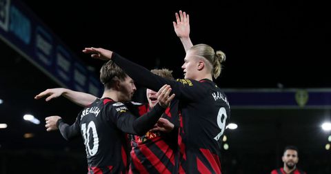 Haaland on fire as Man City breeze past Leeds