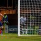 Jonah Ayunga of St Mirren scores a goal.