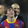 Pep Guardiola coached Lionel Messi at Barcelona between 2008 and 2012
