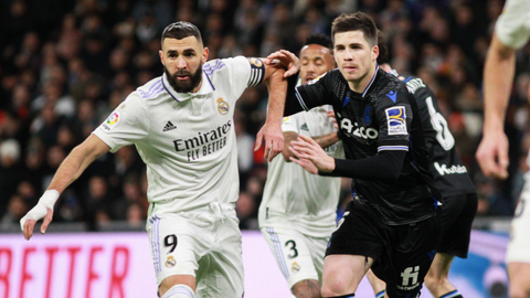 Real Madrid slip up against Real Sociedad keeping Barcelona 5-points clear