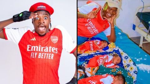 Kenyan comedian launches fundraiser for mother who named triplets after Arsenal stars