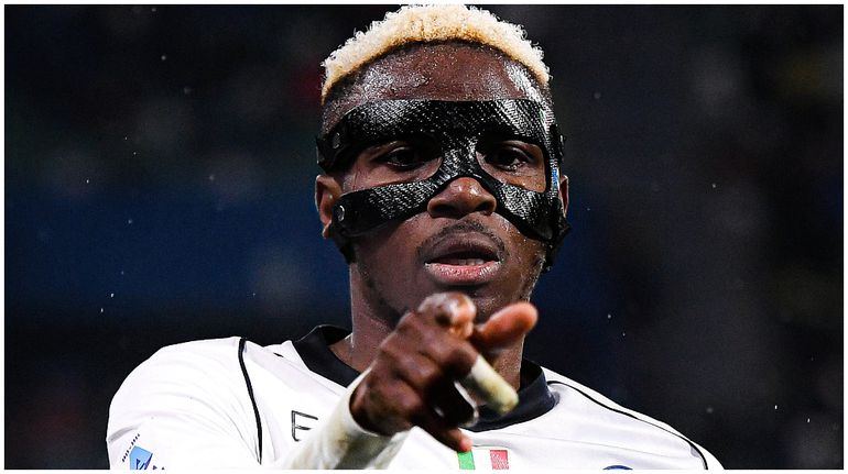 Victor Osimhen helped Napoli put Sassuolo to the sword in the Serie A with his goals.