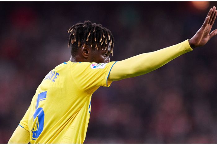 Cadiz and Senegal's Mamadou Momo Mbaye points the way forward for himself and his club in LALIGA.