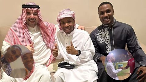 Kenyan midfielder sparks speculation of Saudi transfer after meeting former Manchester United striker