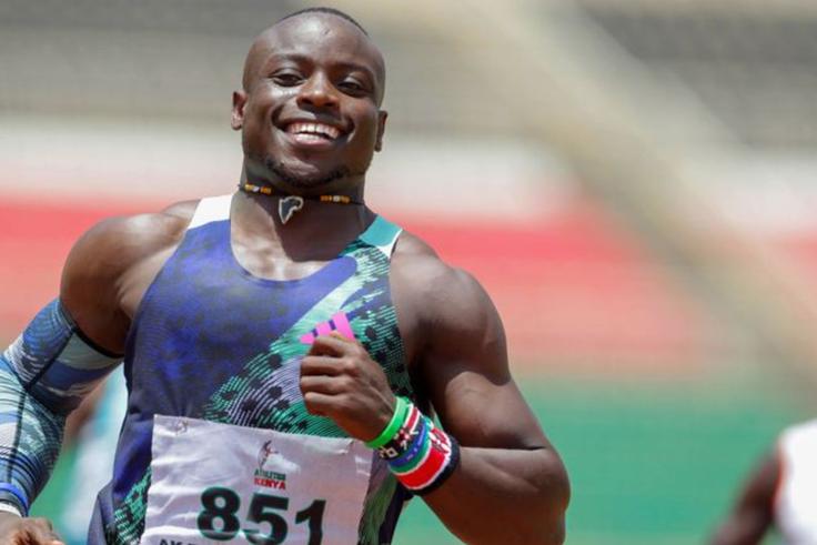 Kenyan sprinter Ferdinand Omanyala.