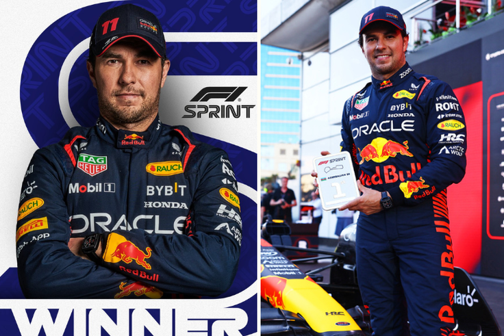 Sergio Perez wins sprint race in 2023 Azerbaijan GP