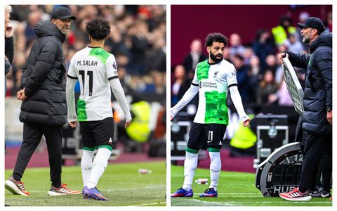 Revealed: What Salah said to Klopp on the touchline during West Ham clash